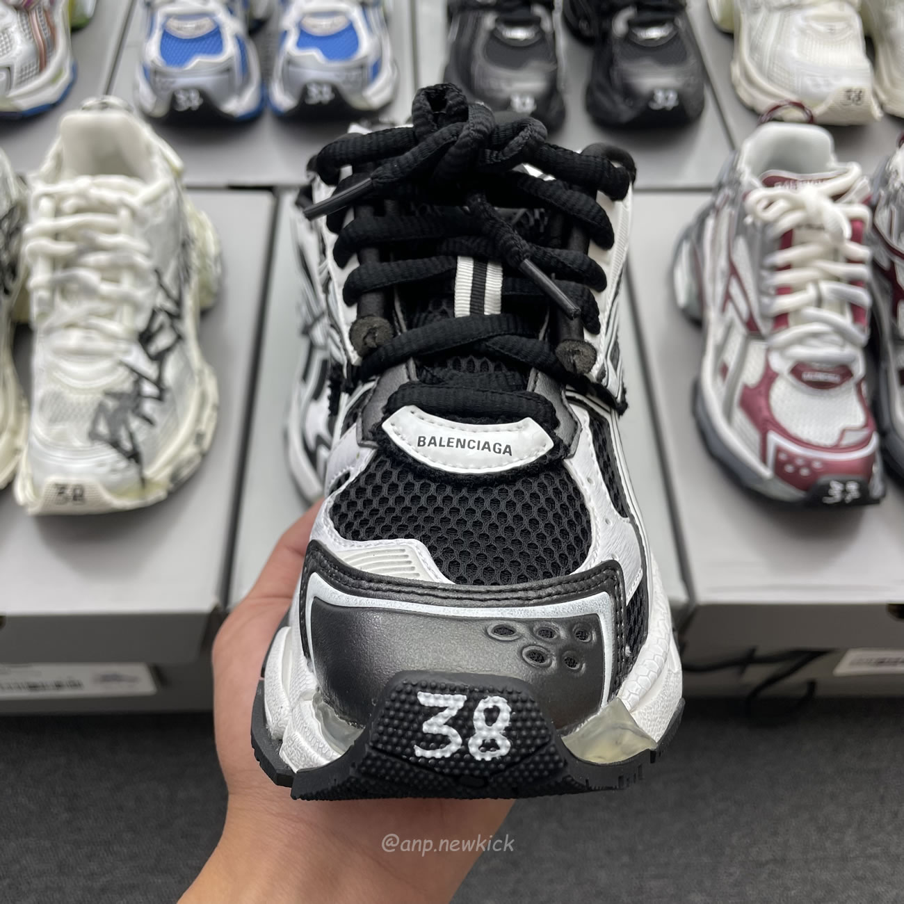 Balenciaga Runner White Grey Silver Black Blue Multicolor Burgundy (13) - www.newkick.vip